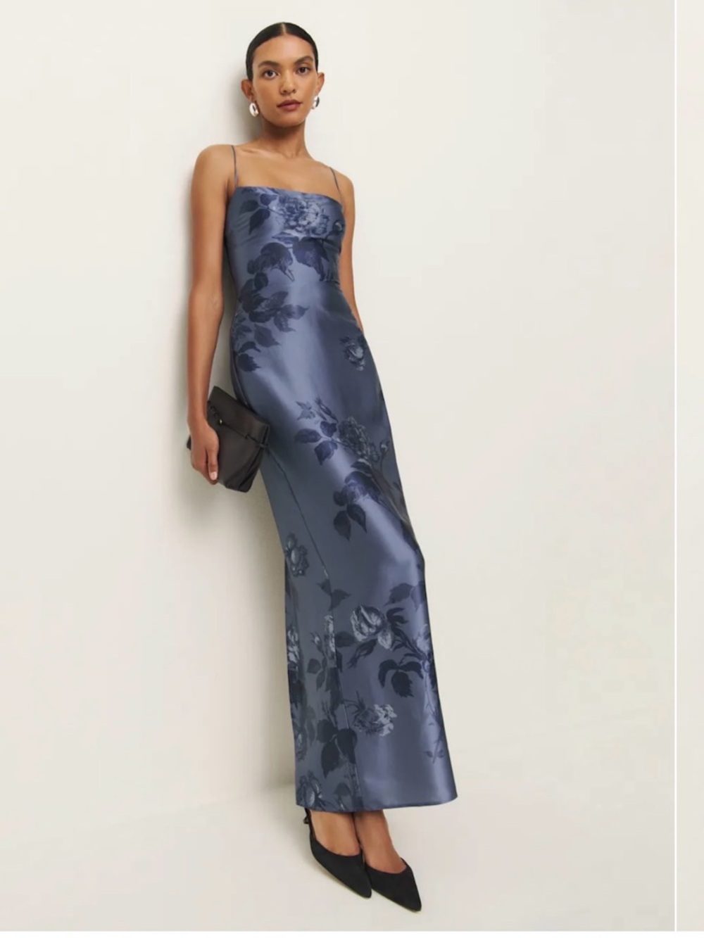Reformation Frankie Silk Dress in sold out print